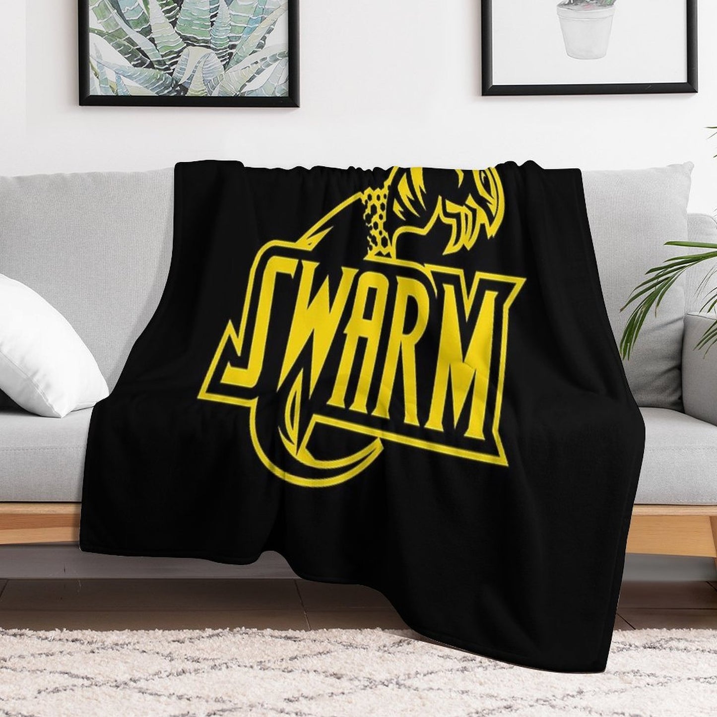 Swarm Sports Logo Versatility Throw Blanket