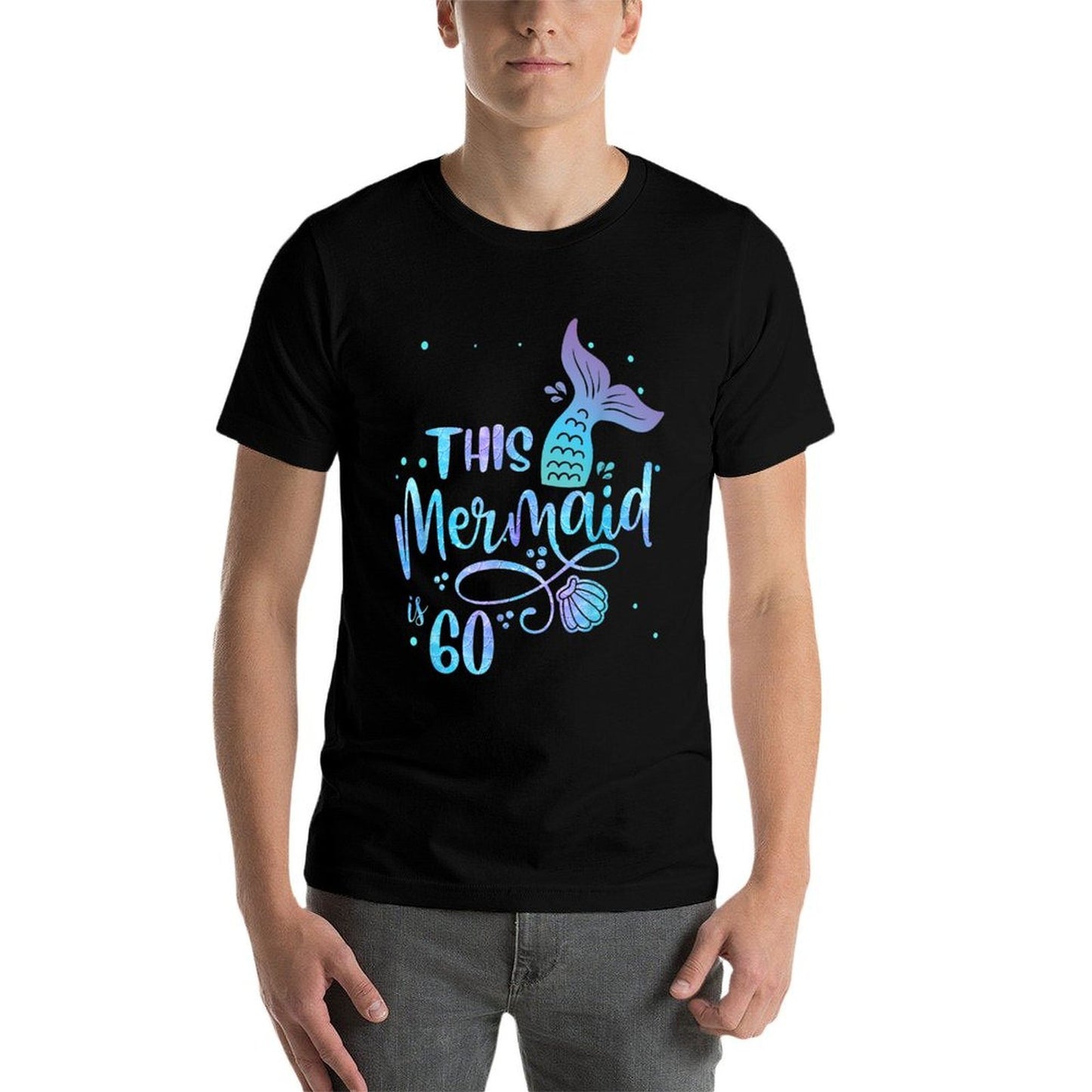 This Mermaid Is 60 Years Old 60th Birthday Mother Mermaids  Relaxed-fit T-Shirt