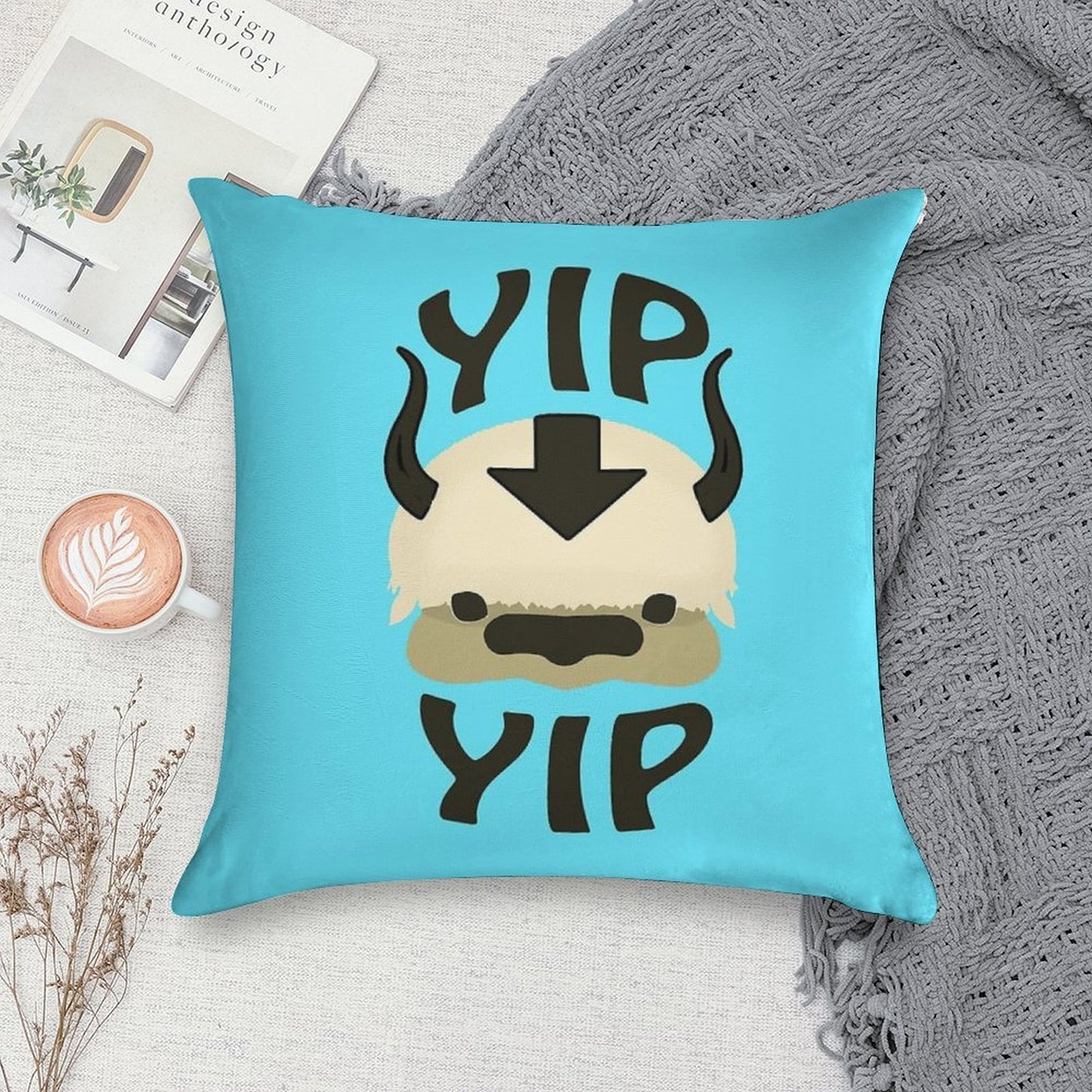 YIP YIP APPA! Soft Shrink-Resistant Throw Pillow