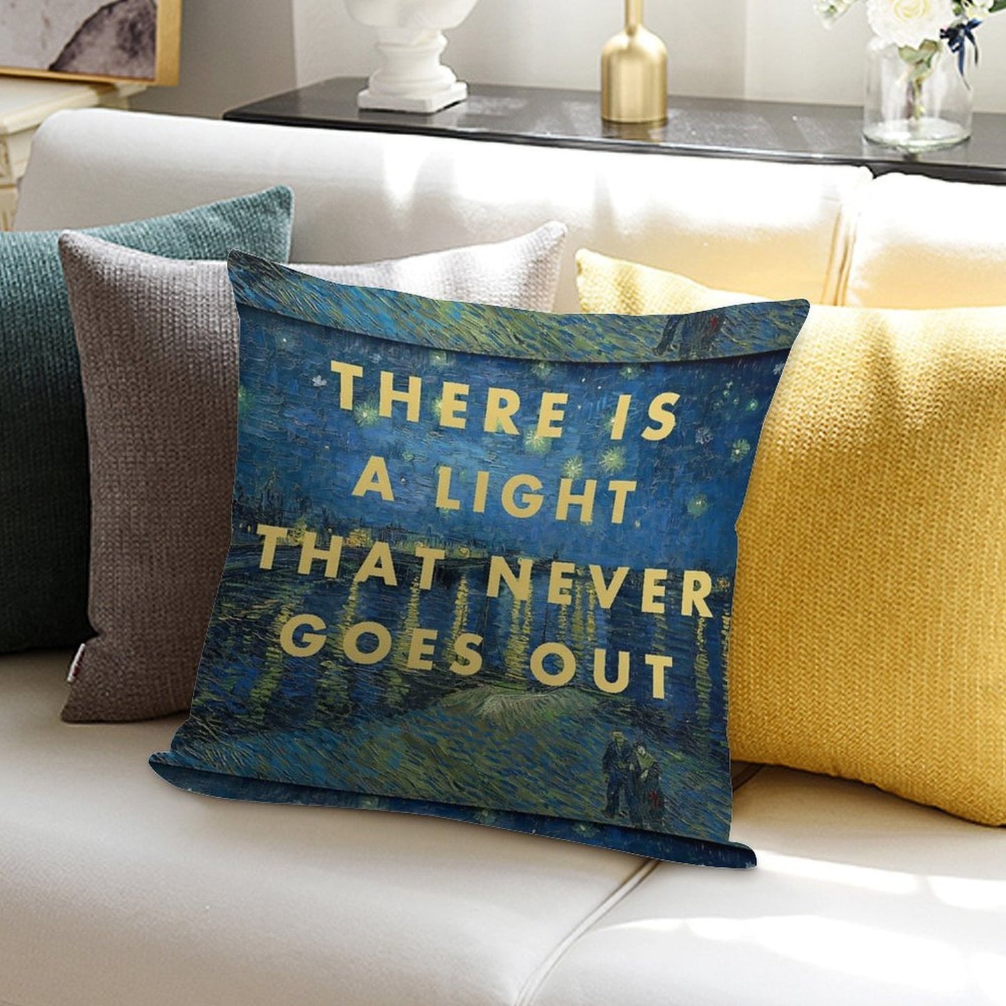 There Is A Light That Never Goes Out The Smiths Van Gogh Soft Shrink-Resistant Throw Pillow