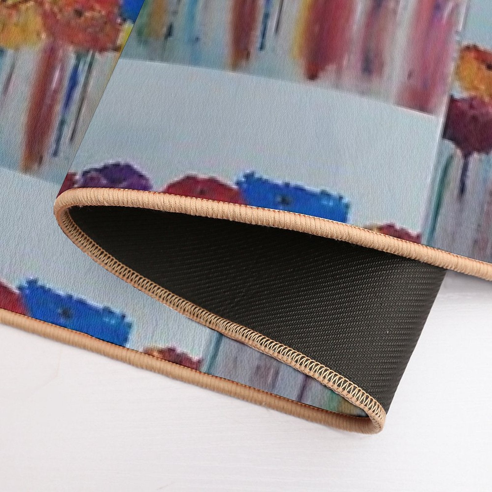 Abstract Bloom  Non-Slip Bath Mat