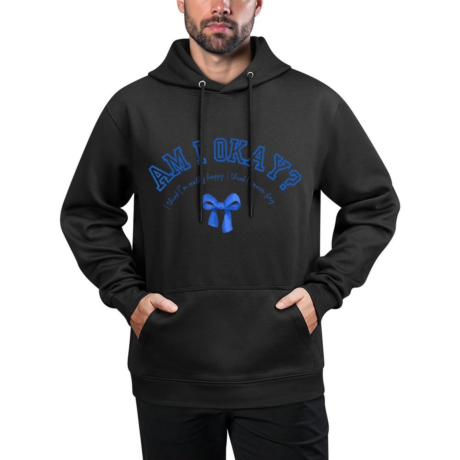 Am I Okay Colorfast Hoodie