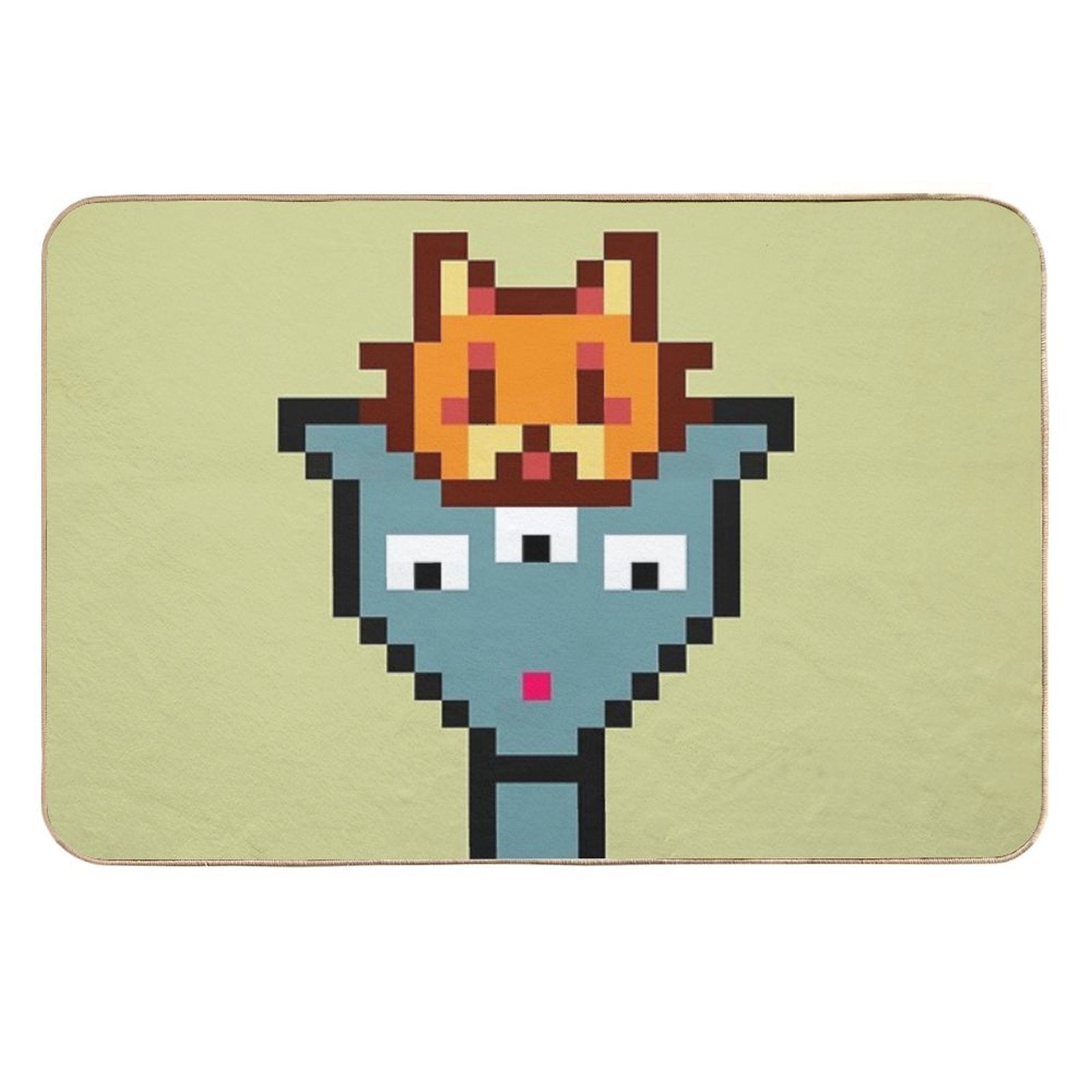 8bit Alien 00026  Toxin-Free Bath Mat