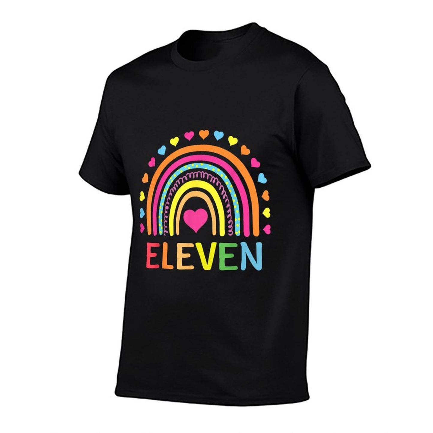 11 Years Old Rainbow 11th Birthday Gift For Girls Boys Bday Eco-friendly Material T-Shirt