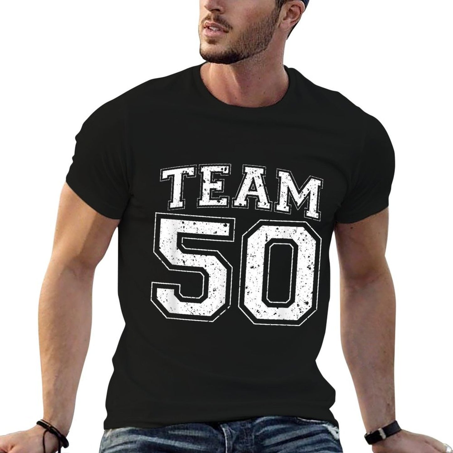 Team 50 Birthday 50th Logo Relaxed-fit T-Shirt
