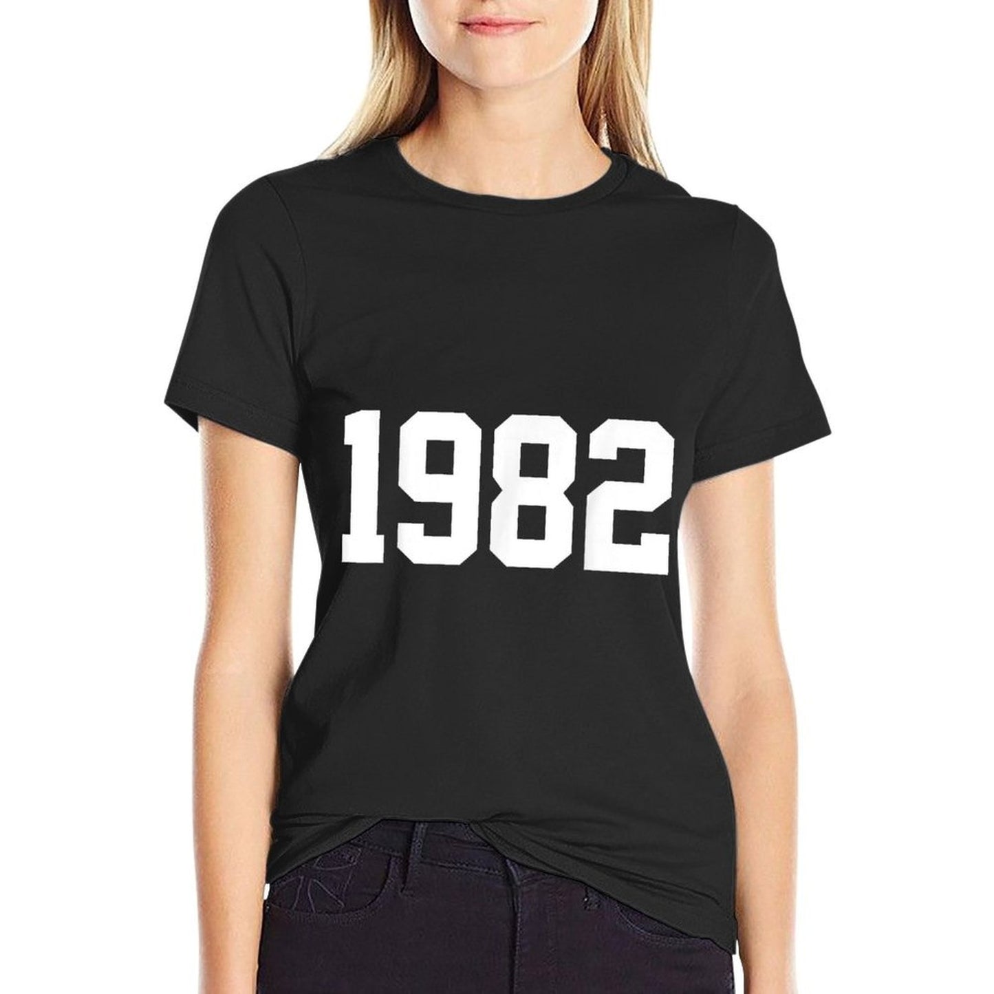 1982 College Style 39th 40th Birthday Heathered Texture T-Shirt
