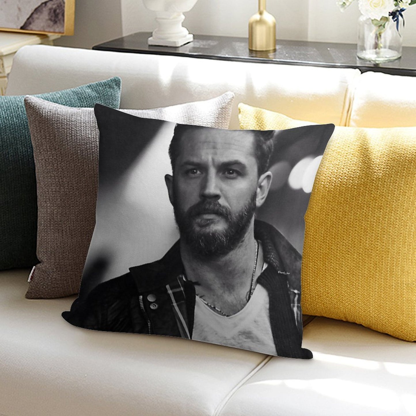 Tom Hardy Soft Multiple Sizes Throw Pillow