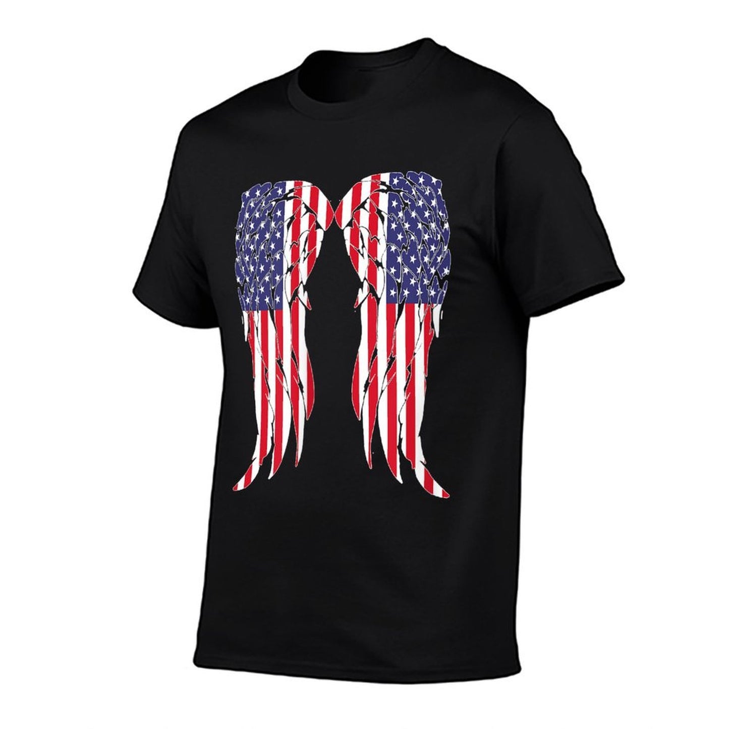 Womens 4th Of July American Wings High-quality Stitching T-Shirt