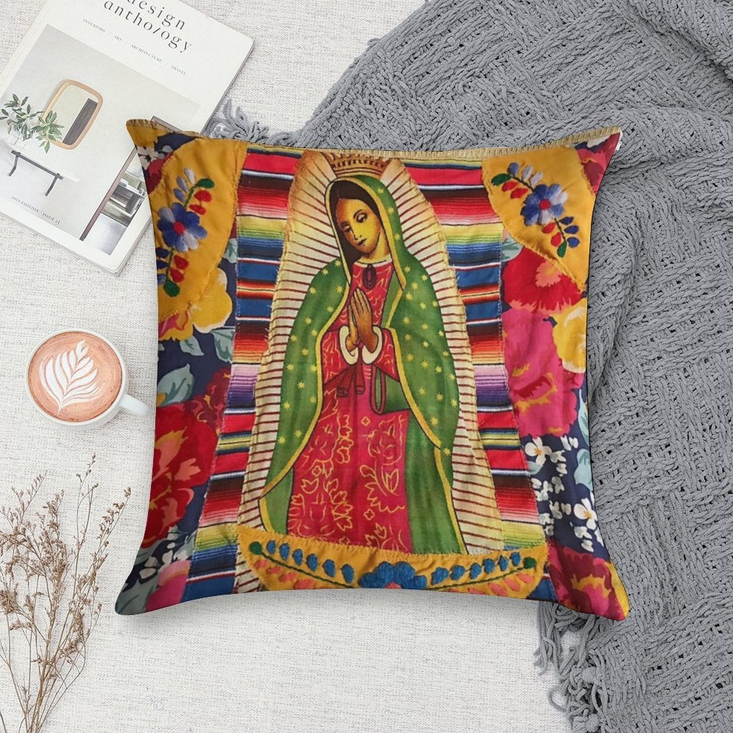 My Lady Lupe Boho Style Soft Durable Construction Throw Pillow