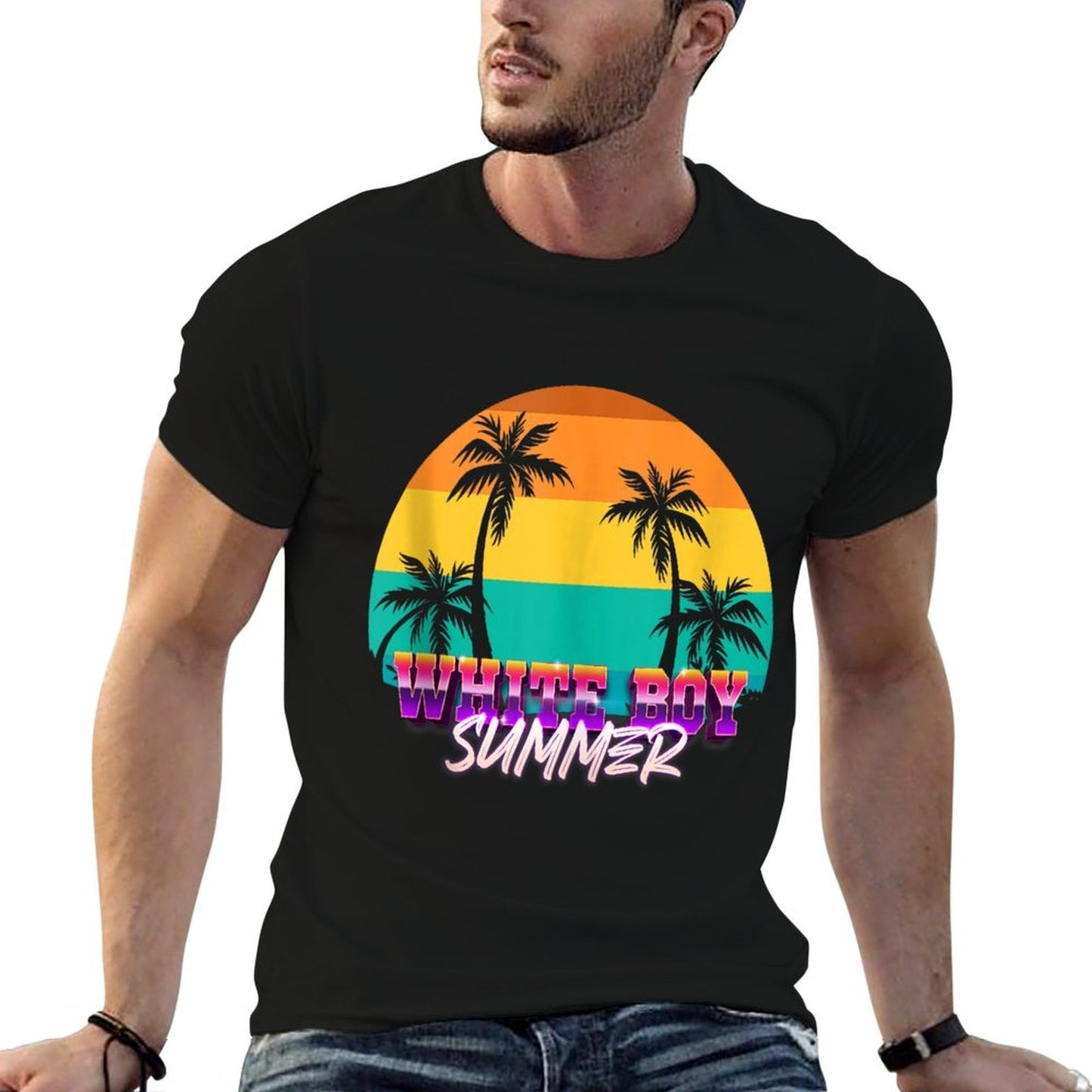 White Boy Summer Polyester Blend T-Shirt
