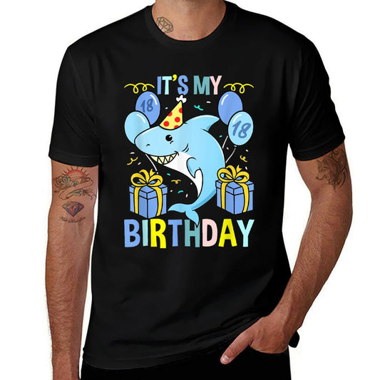 Shark Its My 18th Birthday  Breathable T-Shirt