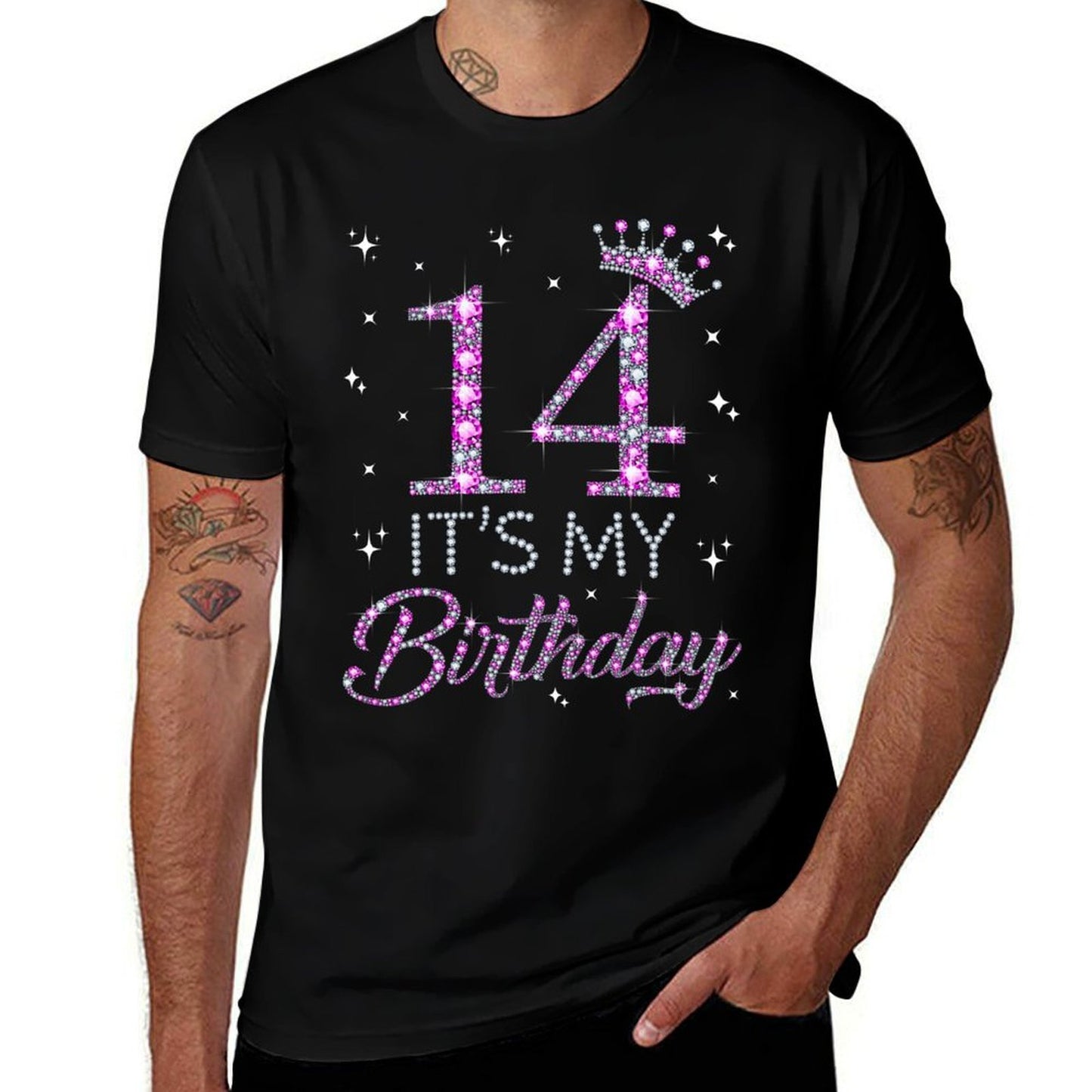 14 It's My Birthday Pink Crown Happy 14th Birthday Girl Quick-drying T-Shirt
