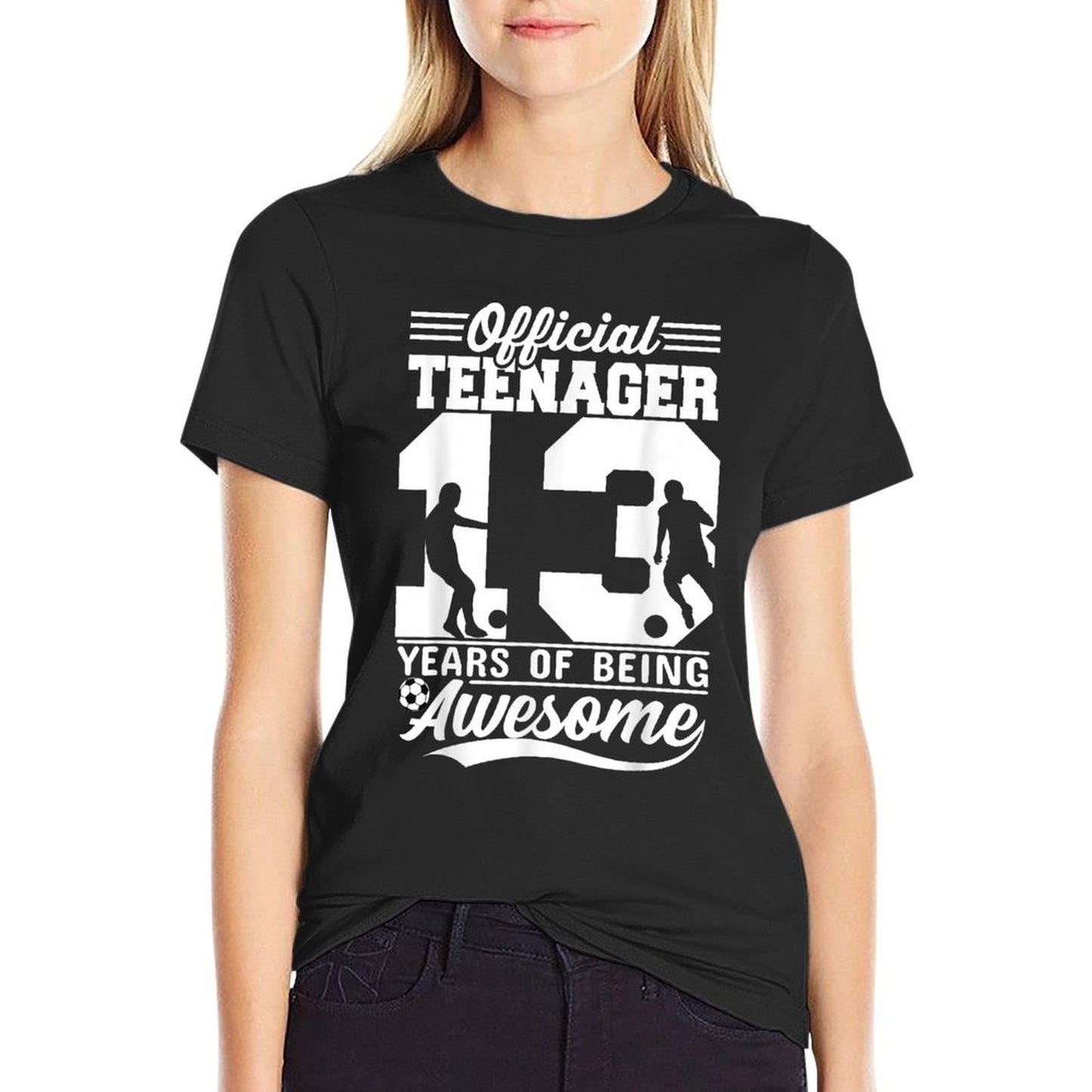 13 Years Officialnager Soccer 13th Birthday Boy Girl Eco-friendly Material T-Shirt