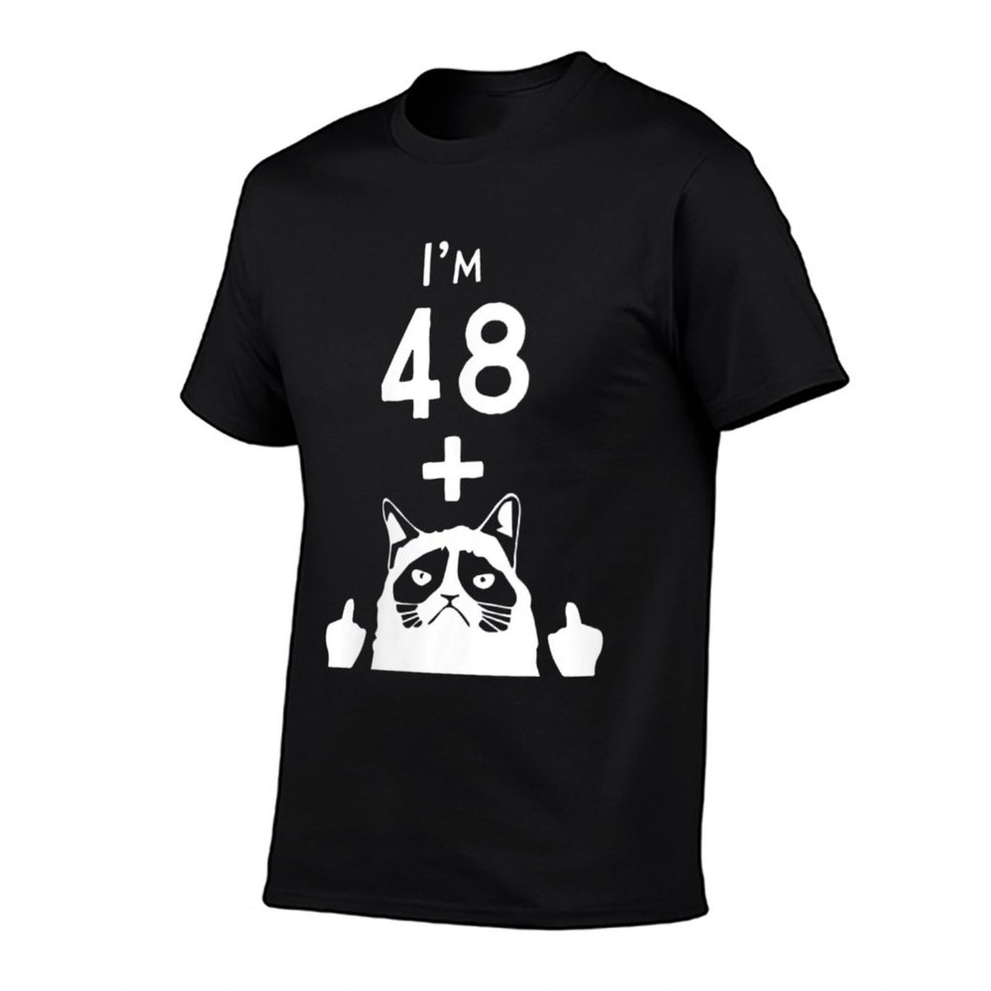 Womens Funny Cat 50th Birthday Gift High-quality Stitching T-Shirt