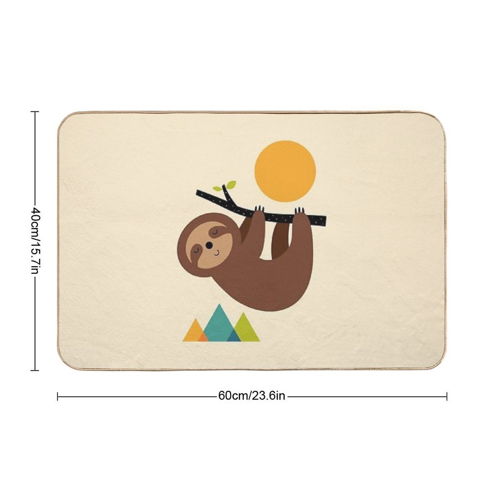 Keep Calm And Live Slow  Odorless Bath Mat