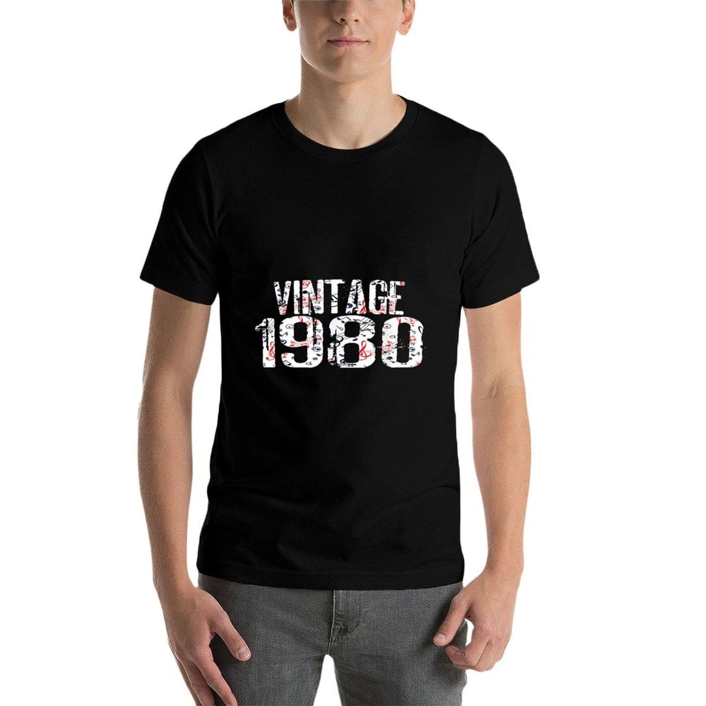 1980 40th Birthday Gift Vintage Retro Men Women 40 Years Old Tagless Design T-Shirt