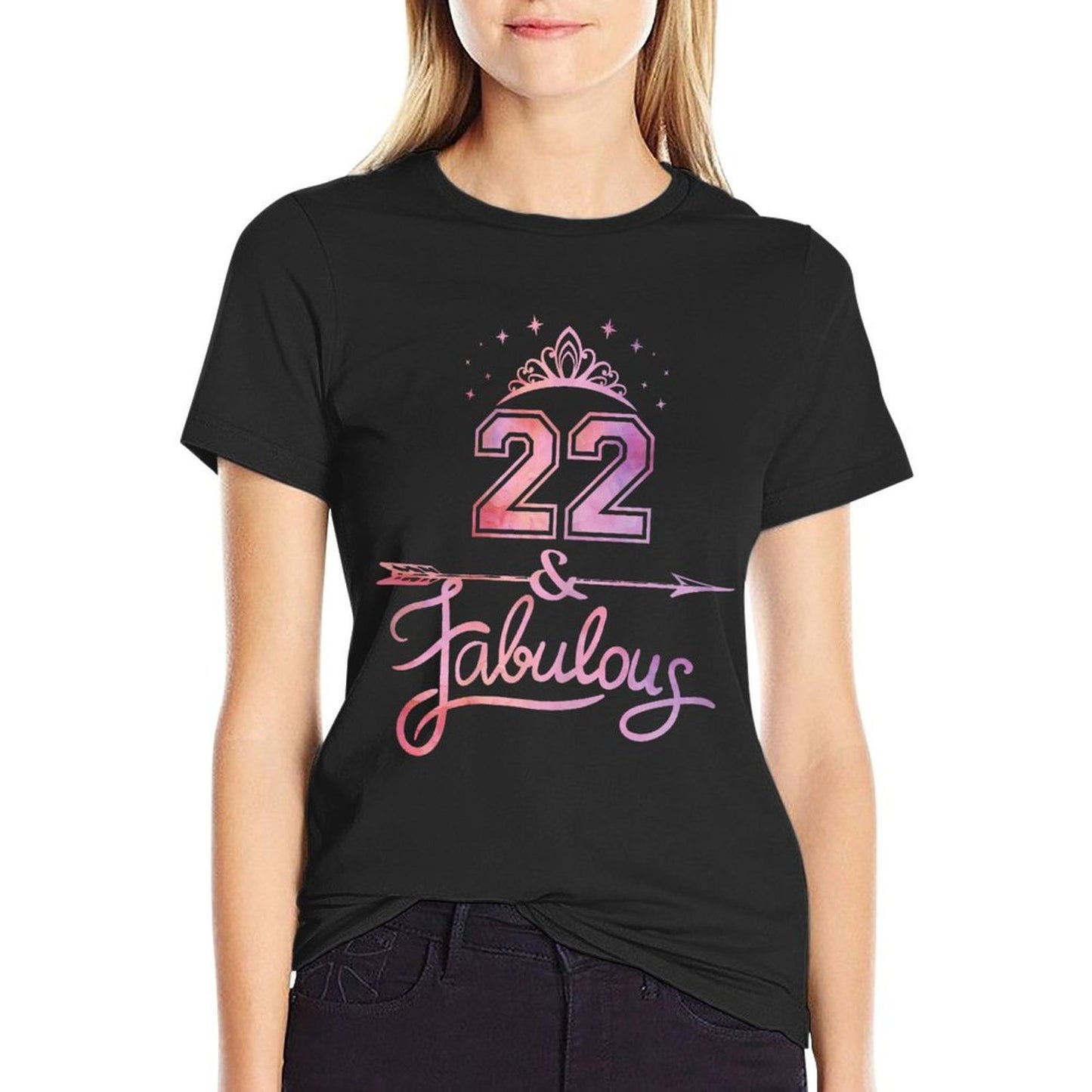 Women 22 Years Old And Fabulous Happy 22nd Birthday Classic T-Shirt