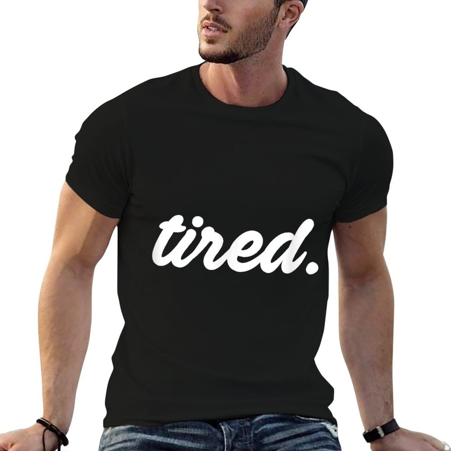 Tired Pajama Sleeping Pjs Men Women Top Pajamas Funny Sleep  Trendy Pattern T-Shirt