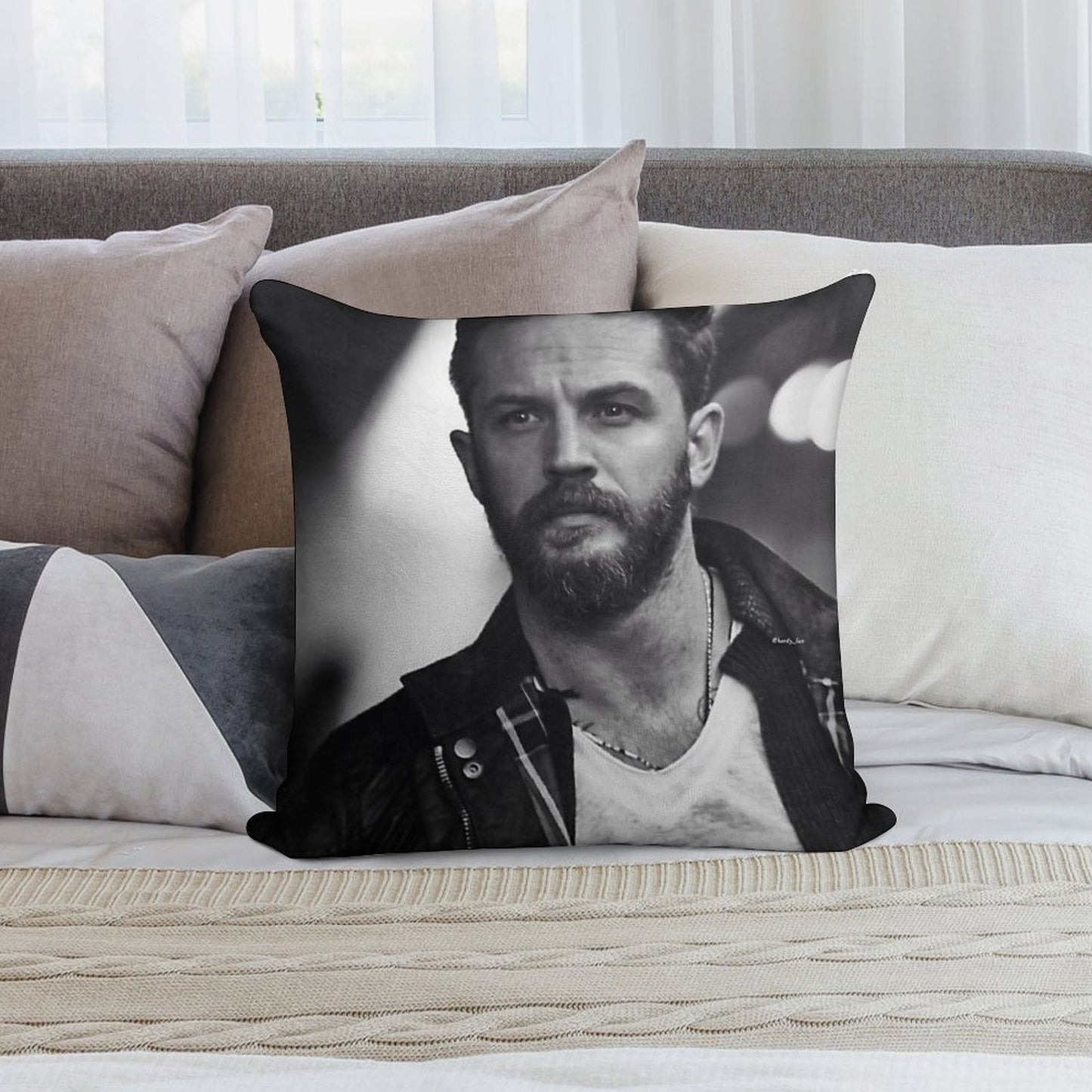 Tom Hardy Soft Multiple Sizes Throw Pillow