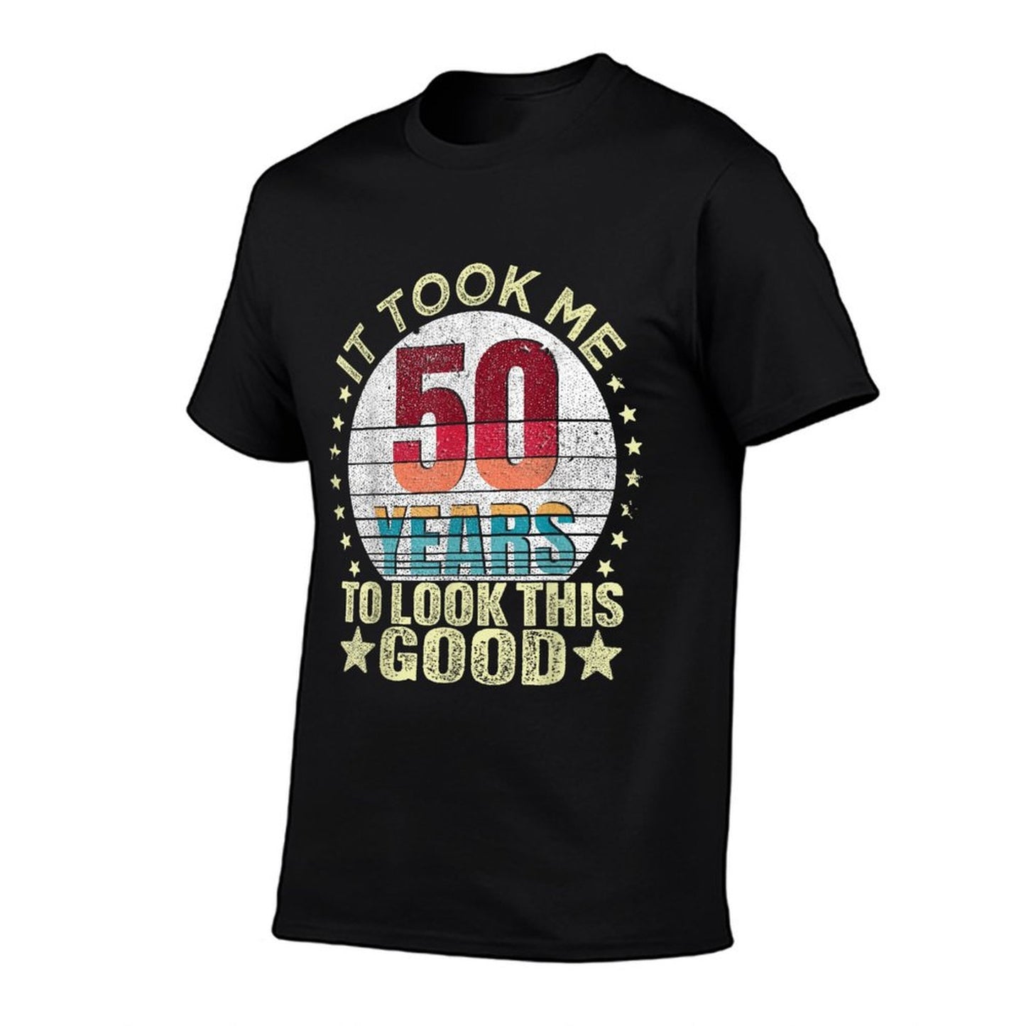 Vintage It Took Me 50 Years To Look This Good 50th Birthday Oversized Silhouette T-Shirt
