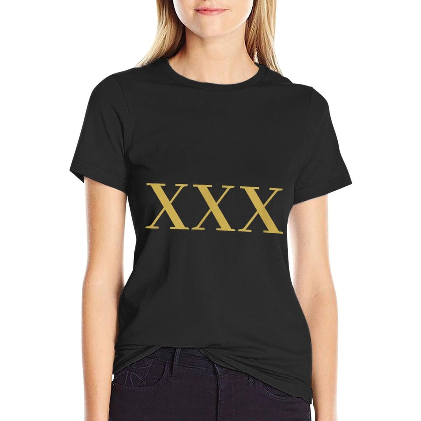 XXX - 30 Years Funny 30th Birthday Apparel Heathered Texture T-Shirt