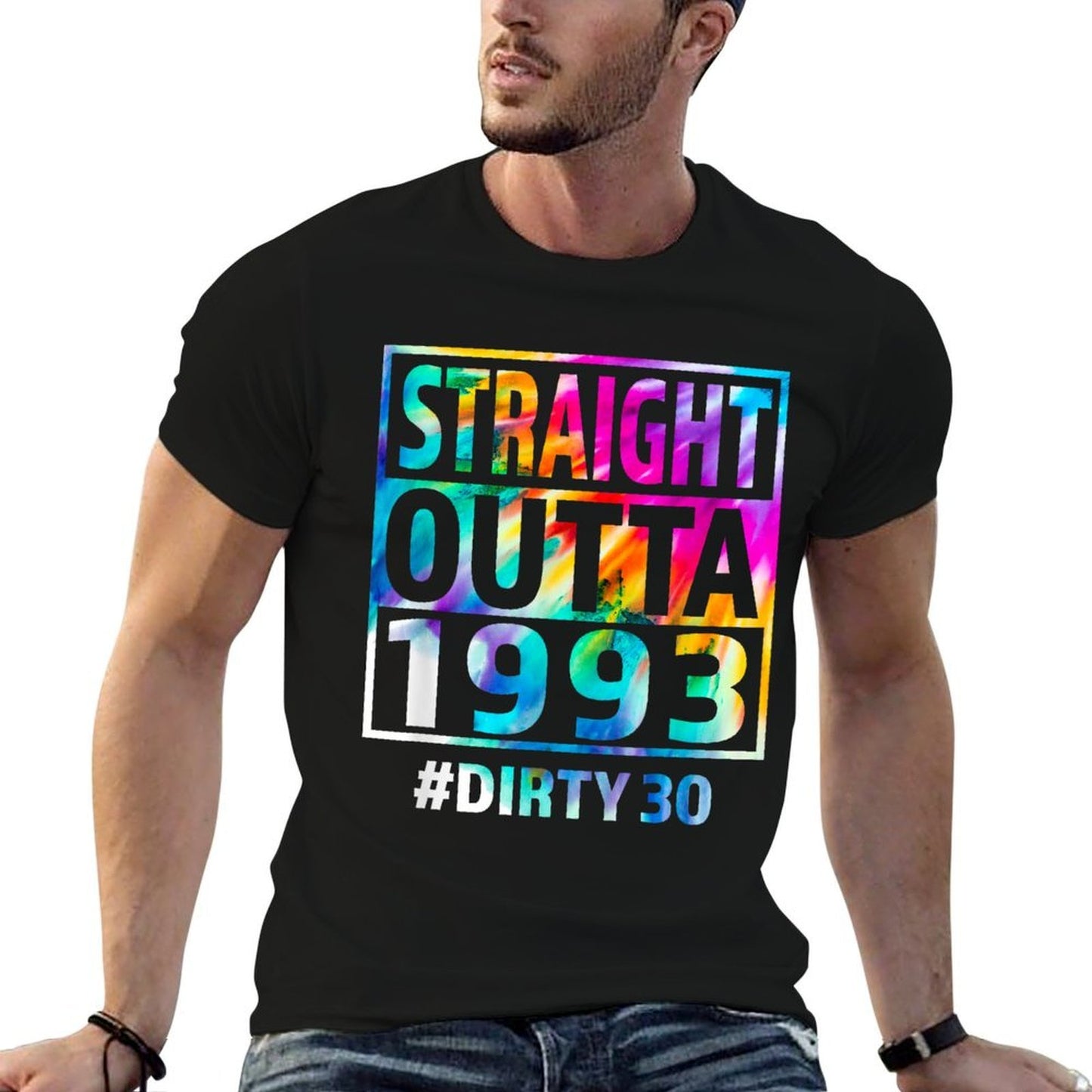 Straight Outta 1993 Dirty Thirty Funny 30th Birthday Gift Affordable Price T-Shirt