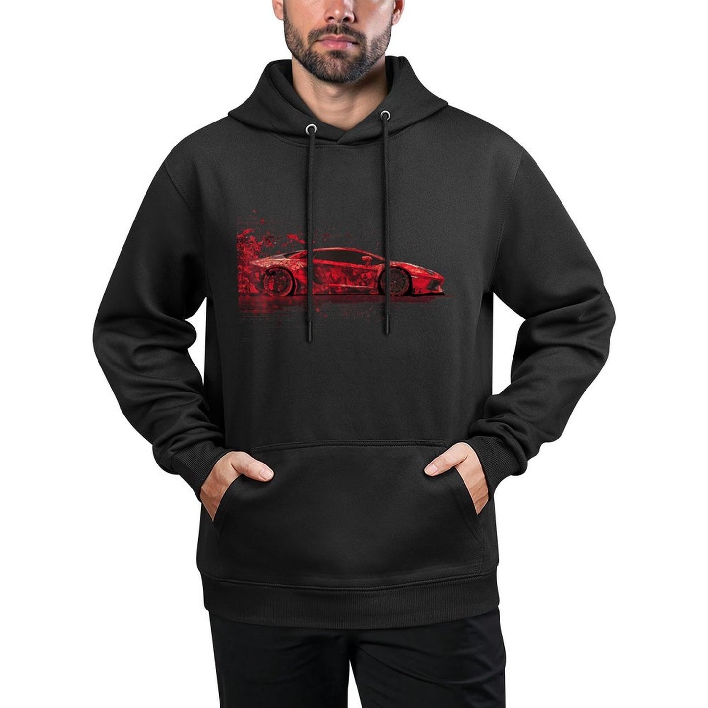 Supercar Exotic Italian Sports Car Graphic Machine Washable Hoodie