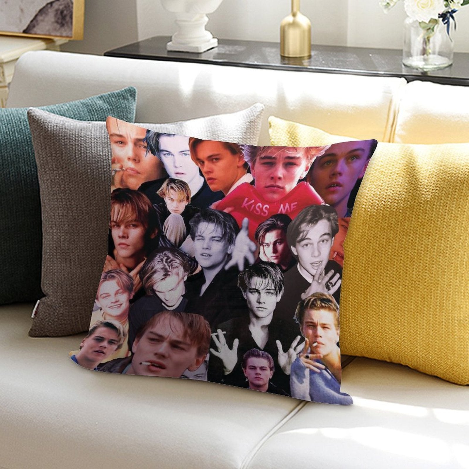 90s Dreamboat Soft Hidden Zipper Throw Pillow