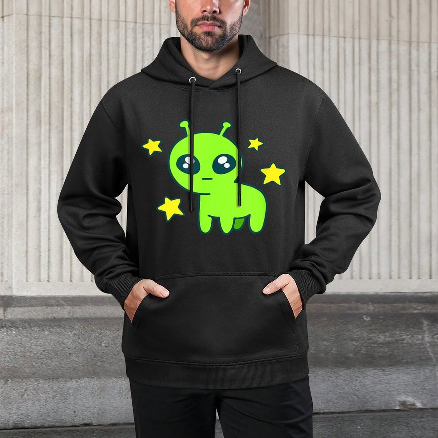 TBH Autism Creature Meme Alien Medium-Weight Fabric Hoodie