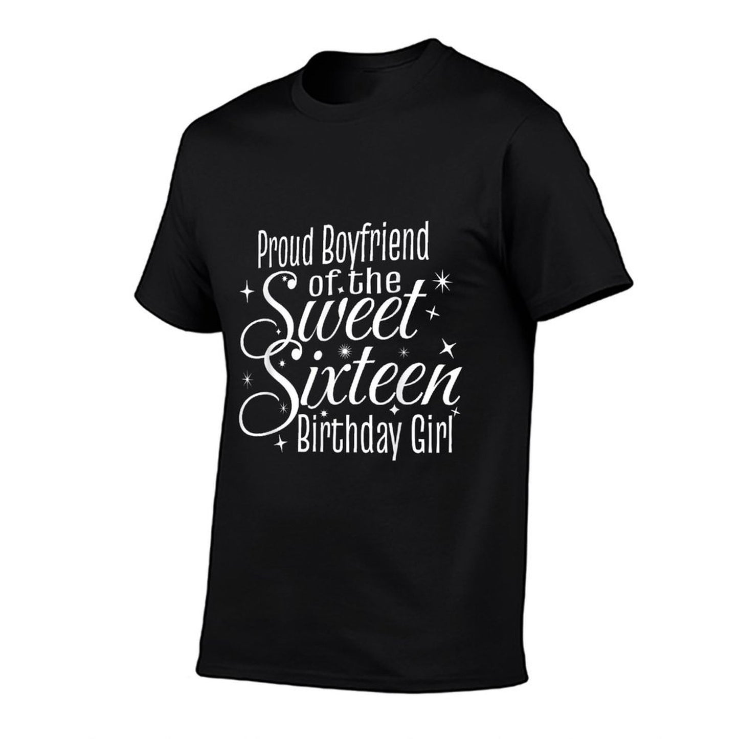 Sweet 16 Sixteen Birthday Girl Design Proud Boyfriend Party Graphic-printed T-Shirt