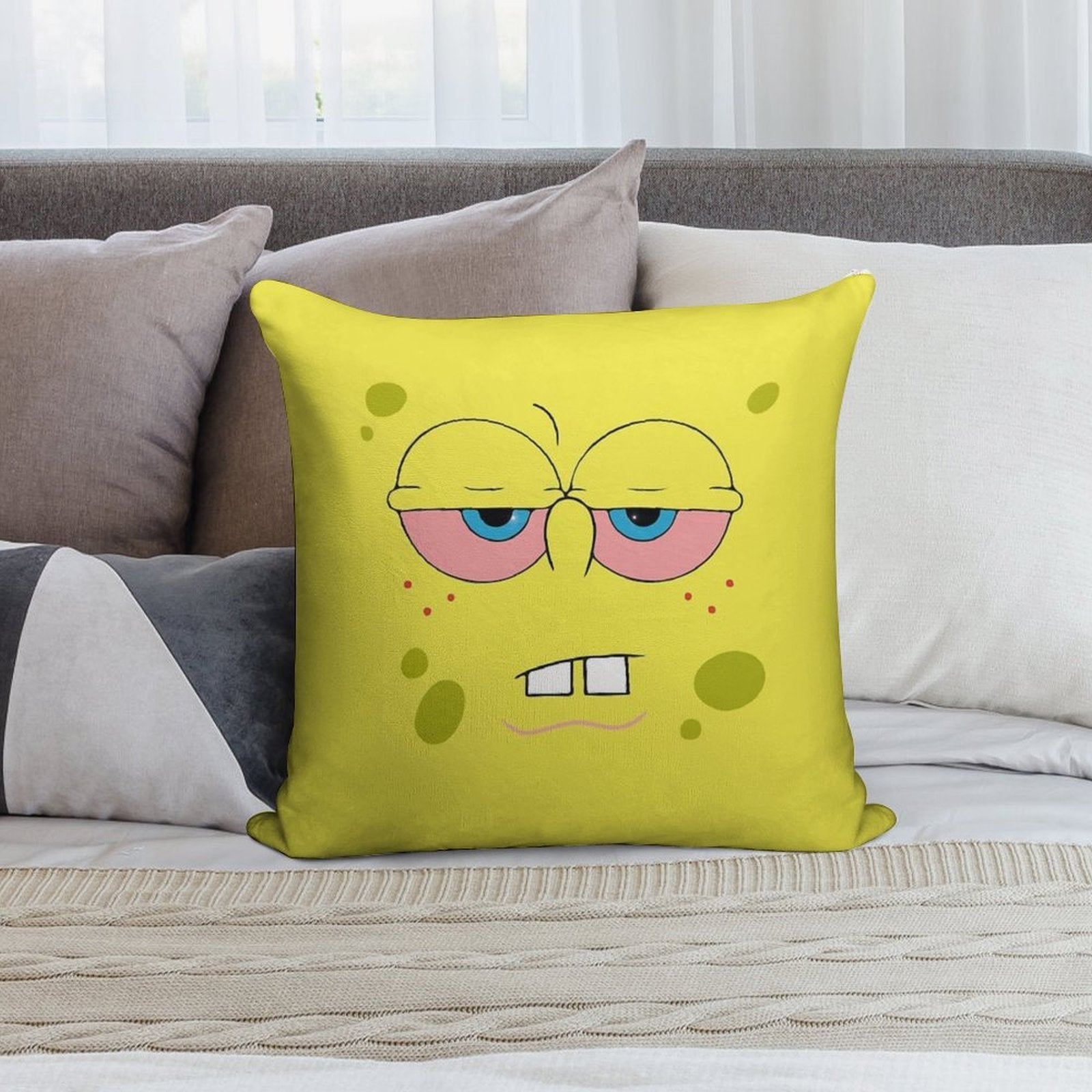 Spongebob High Soft Ultra-Soft Texture Throw Pillow
