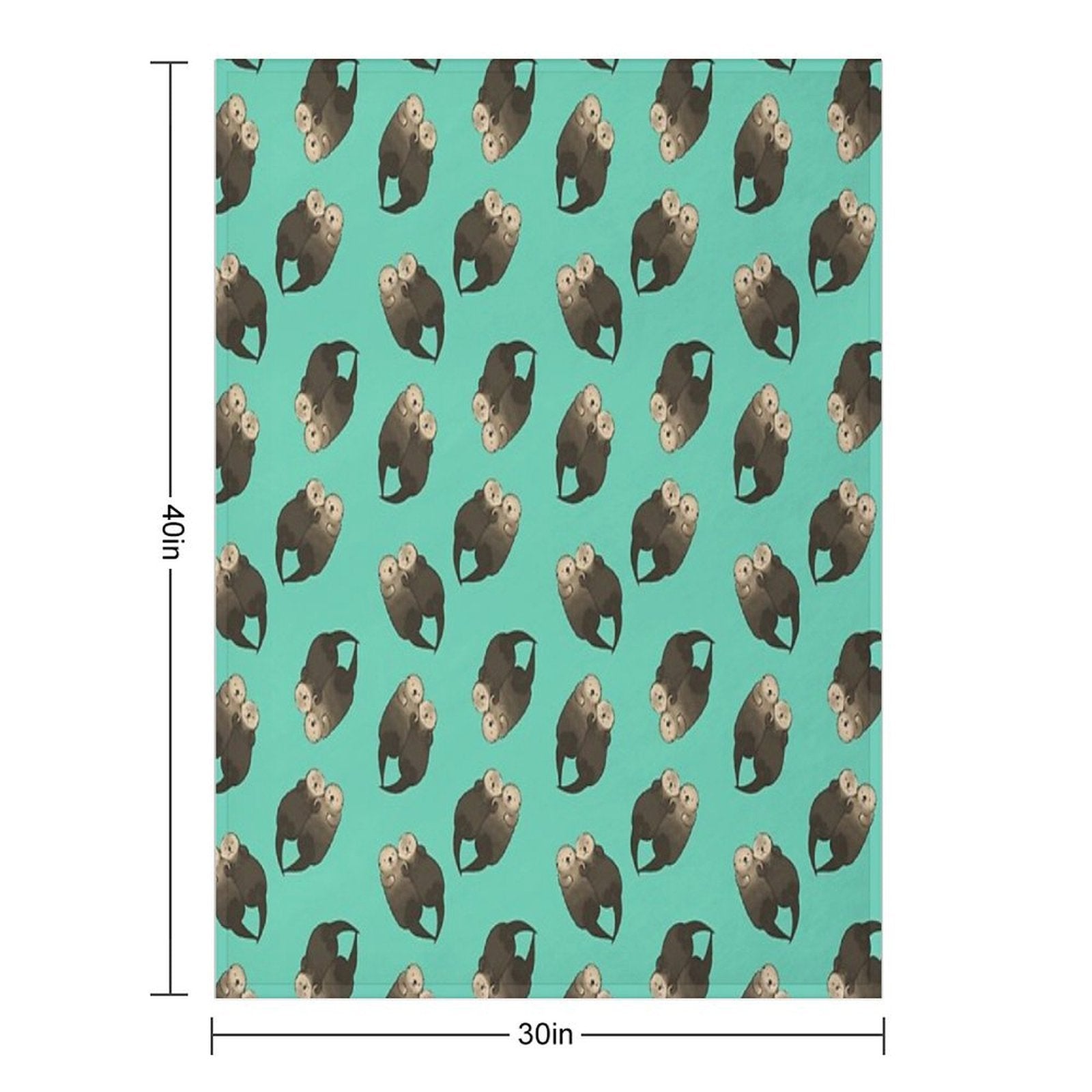 Significant Otters - Otters Holding Hands Anti-pilling Throw Blanket