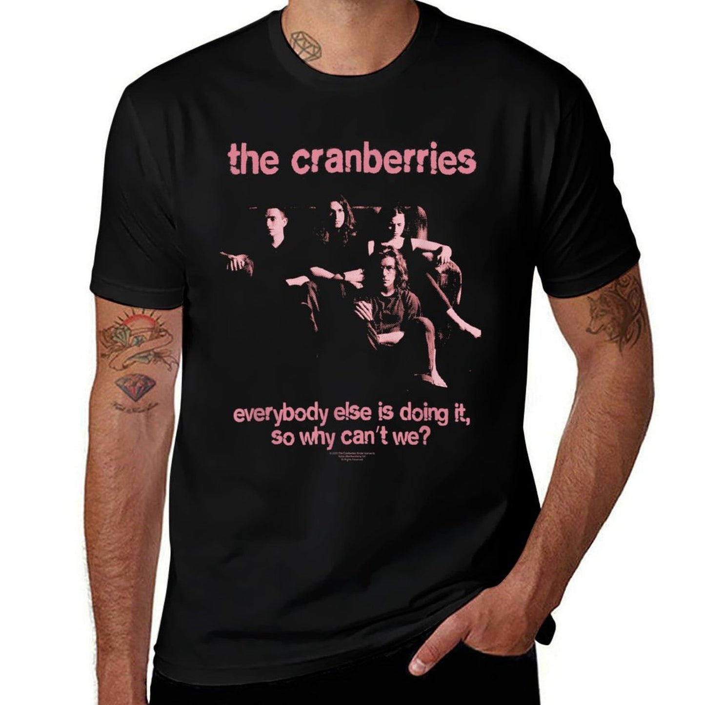 The Cranberries Everybody Else Is Doing It Pink Vintage Band Soft T-Shirt