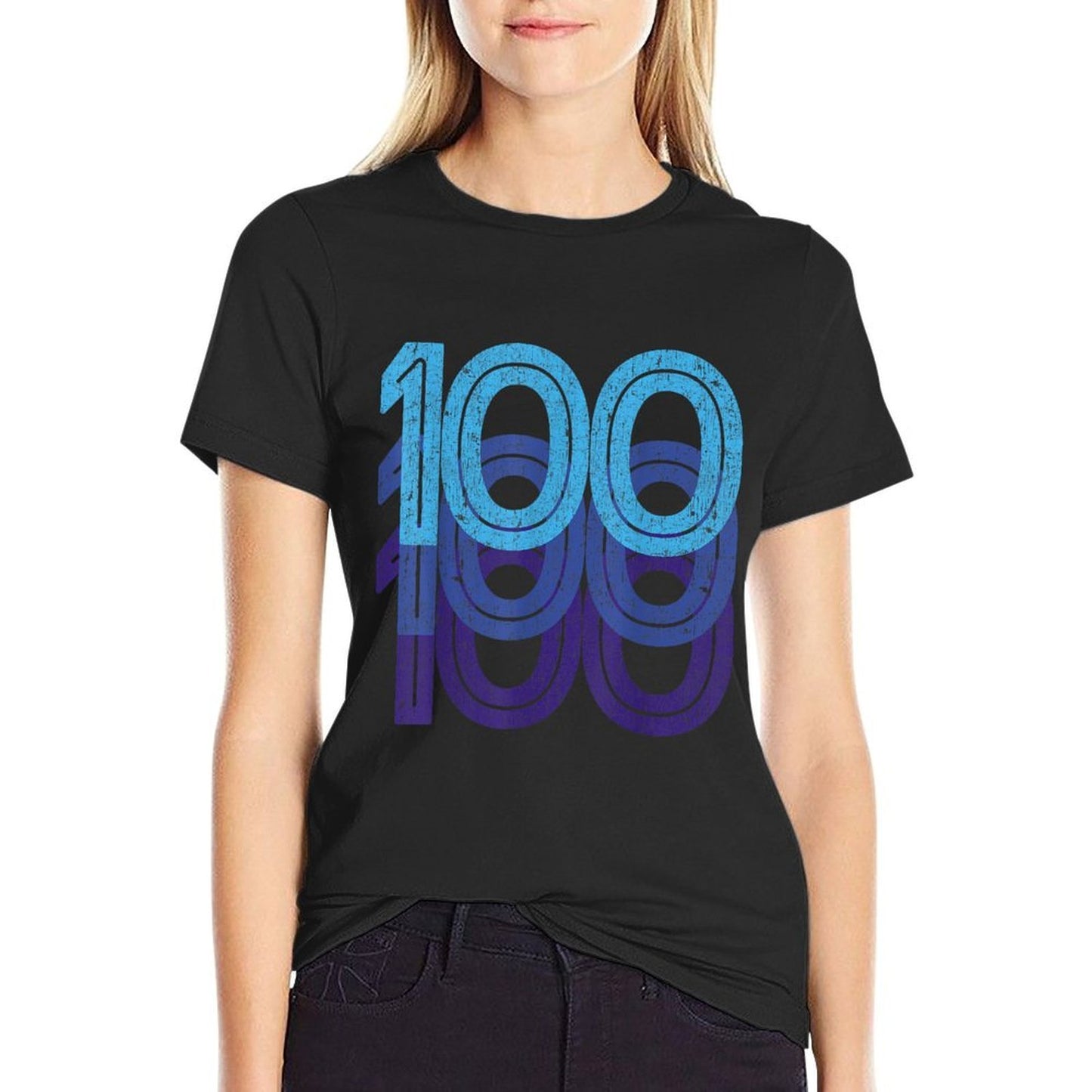100 Lucky Number 100th Year Birthday Age Sports Team Relaxed-fit T-Shirt