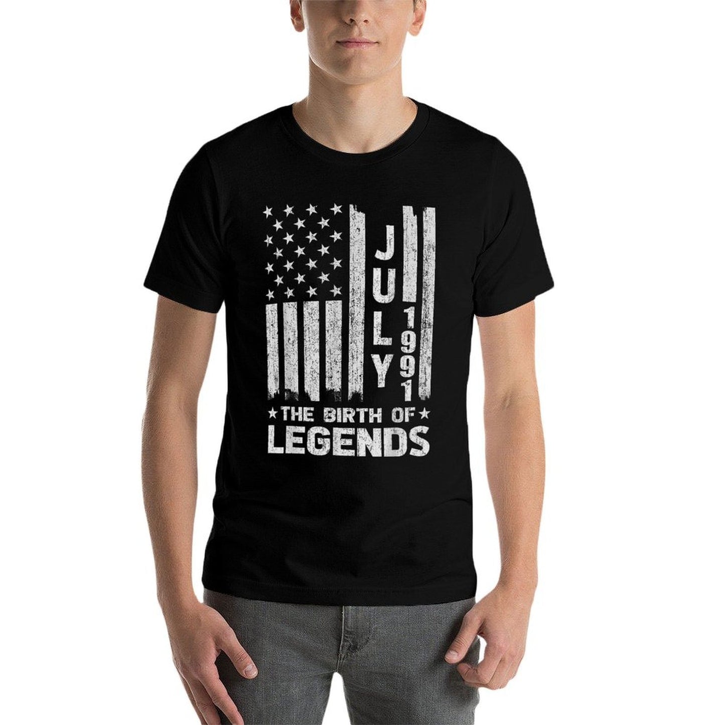 30th Birthday July 1991 The Birth Of Legends  Easy-care T-Shirt