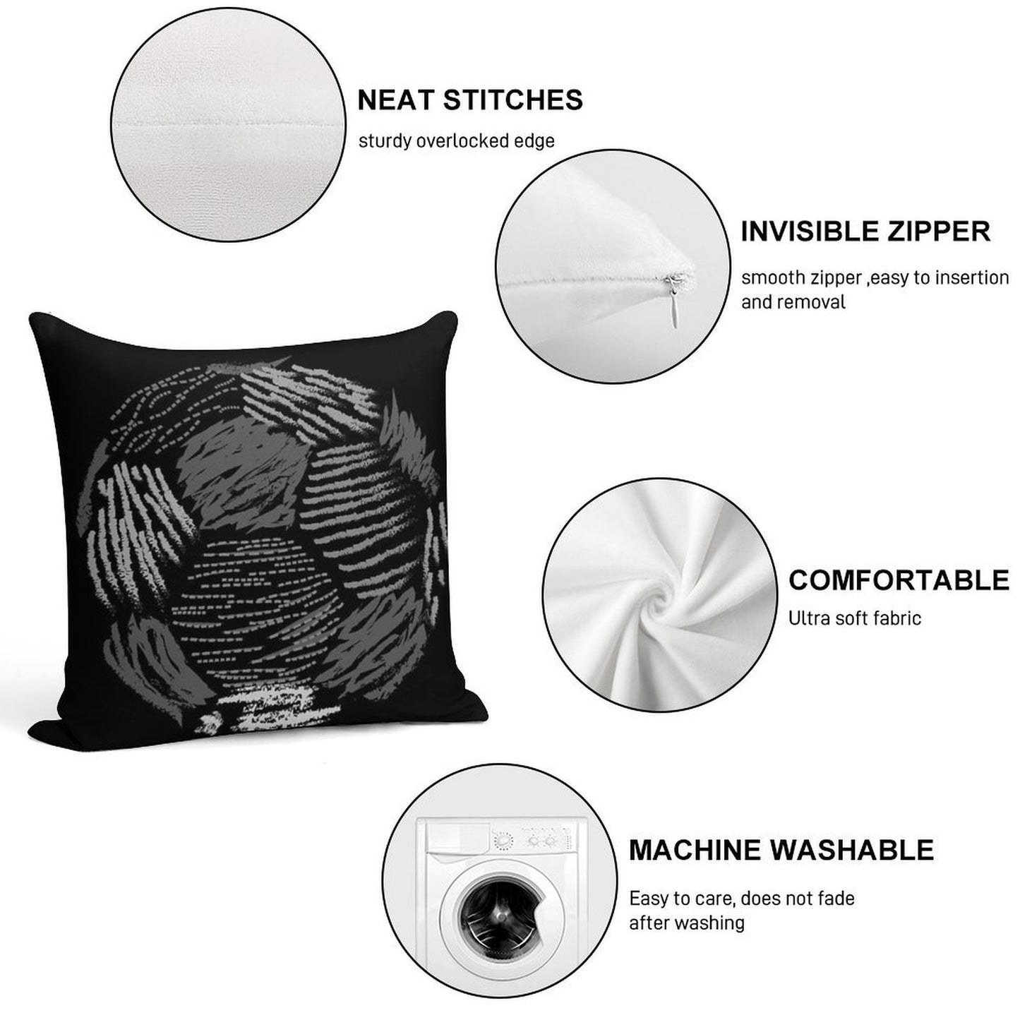 Soccer Ball Soft Style Accent Throw Pillow