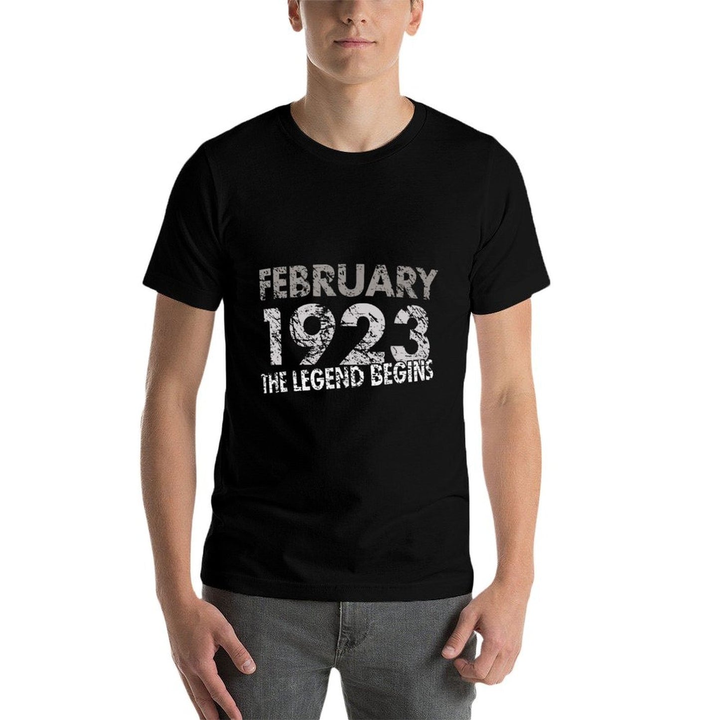 100th Birthday - February 1923 - The Legend Begins Wrinkle-resistant T-Shirt