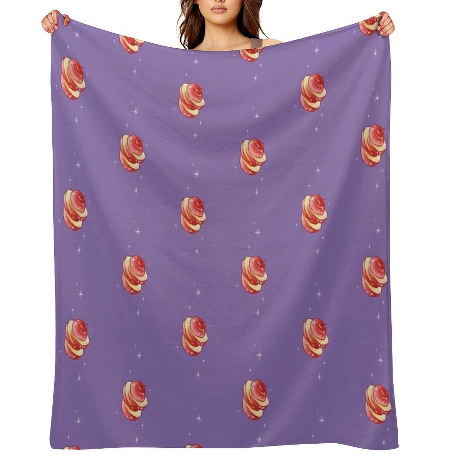 Sliced Apple Machine-washable Throw Blanket