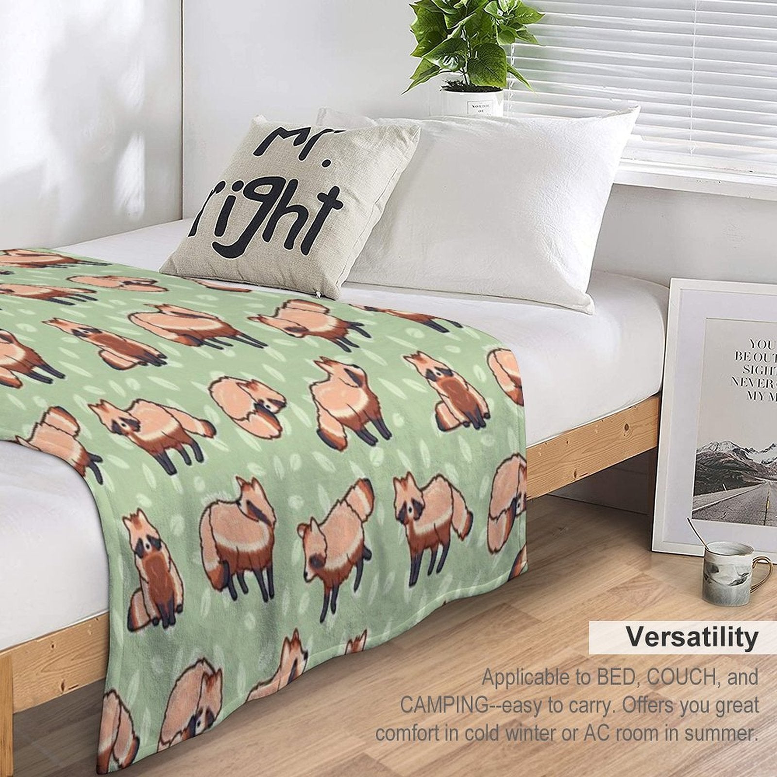 Tanuki Versatility Throw Blanket