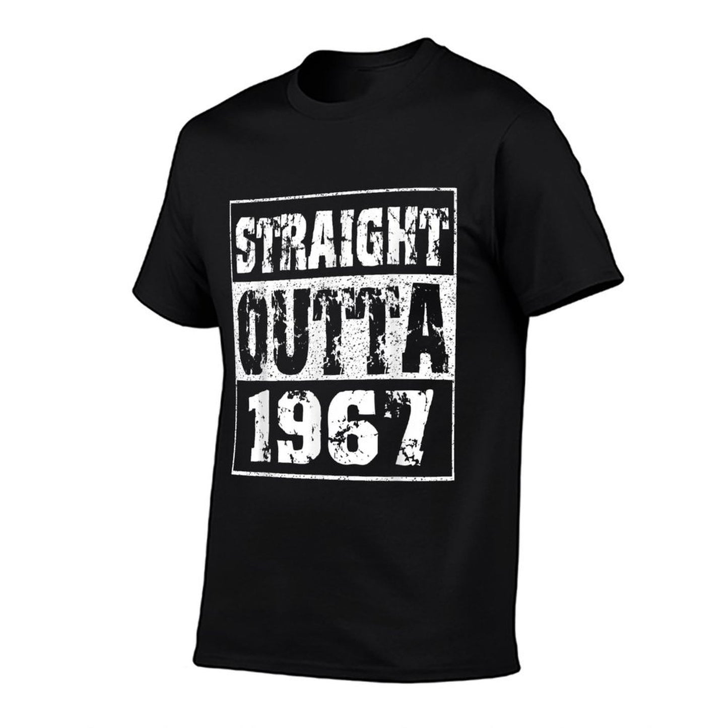 Straight Outta 1967 Funny Gangster 50th Birthday Fade-proof Color T-Shirt