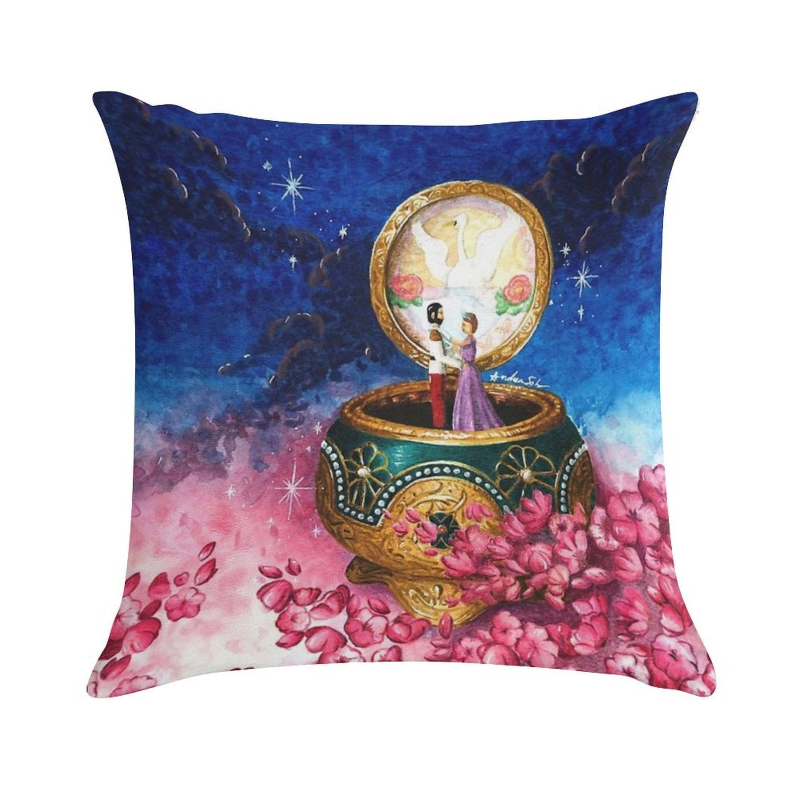 Anastasia Music Box Soft Anti-Pilling Throw Pillow