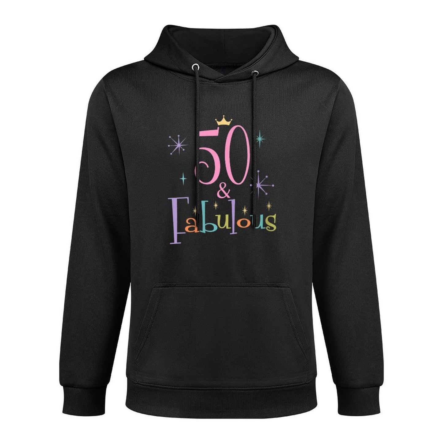 Womens 50 And Fabulous Cute 50th Birthday Casual Wear Hoodie