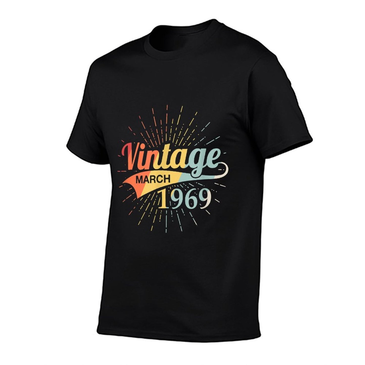 Vintage March 1969 Birthday Retro 50th Birthday Odor-resistant T-Shirt