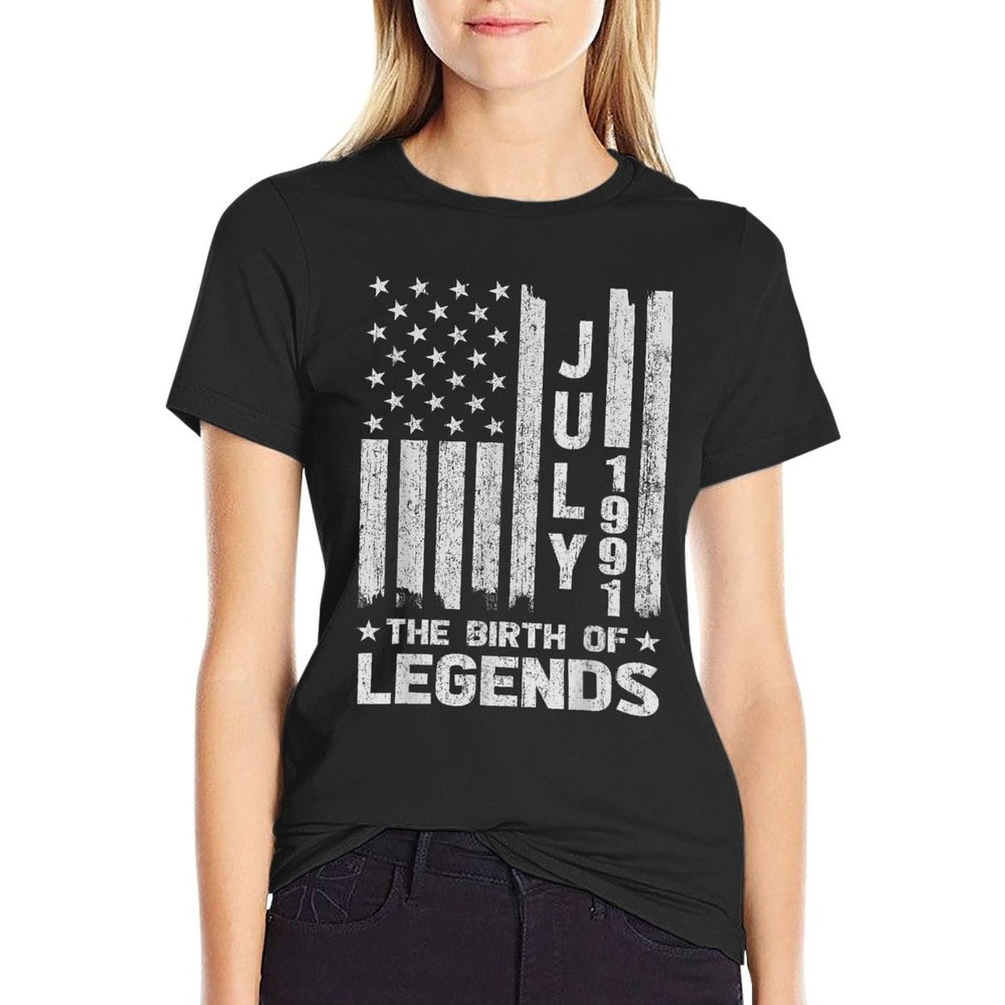 30th Birthday July 1991 The Birth Of Legends  Easy-care T-Shirt