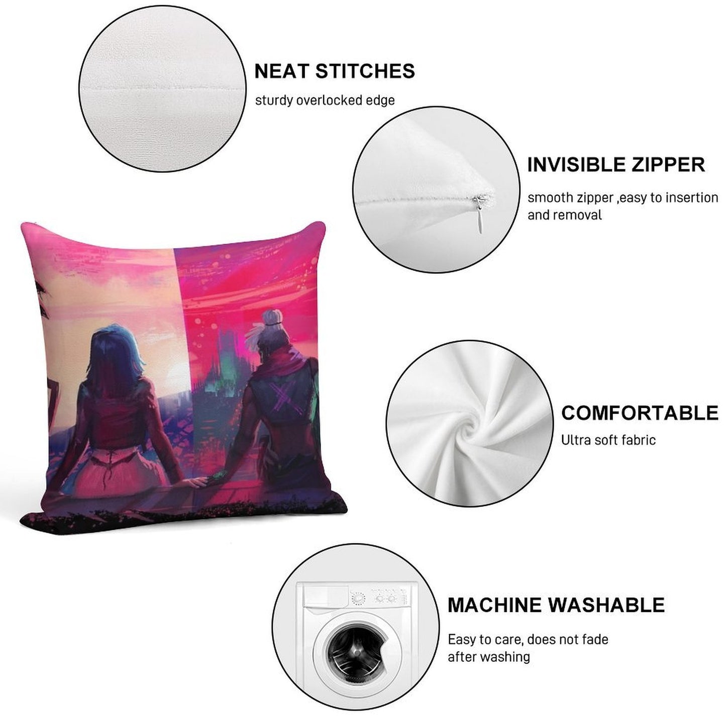 Timebomb Soft Reinforced Edging Throw Pillow