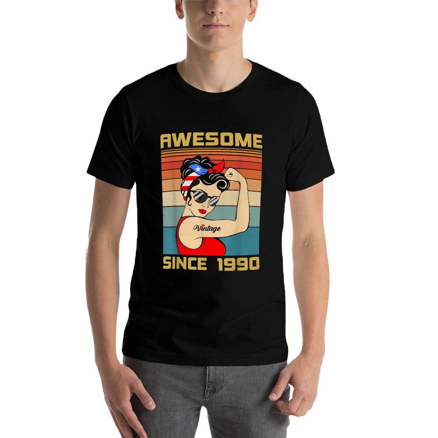 35th Birthday Gift 35 Years Old For Women Retro Vintage 1990  Breathable T-Shirt