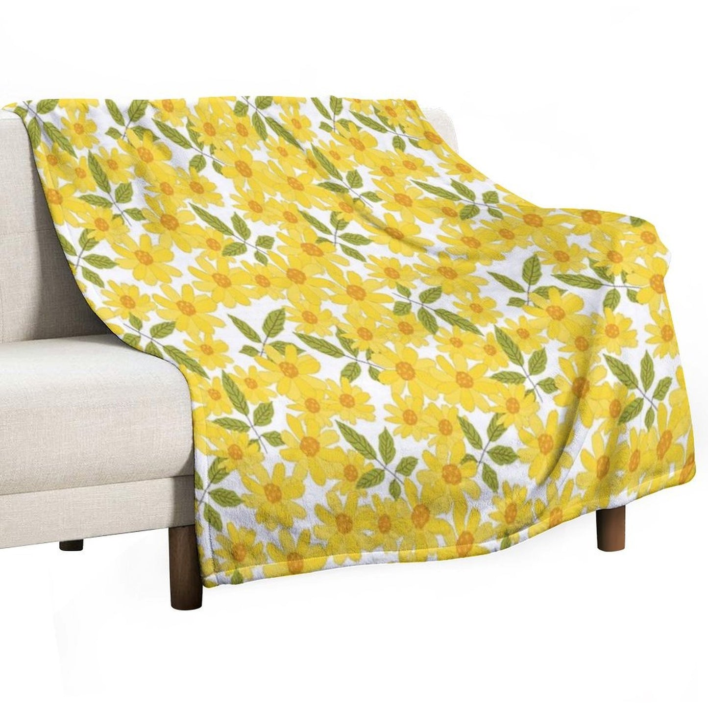 Yellow Zinnias All-season Throw Blanket