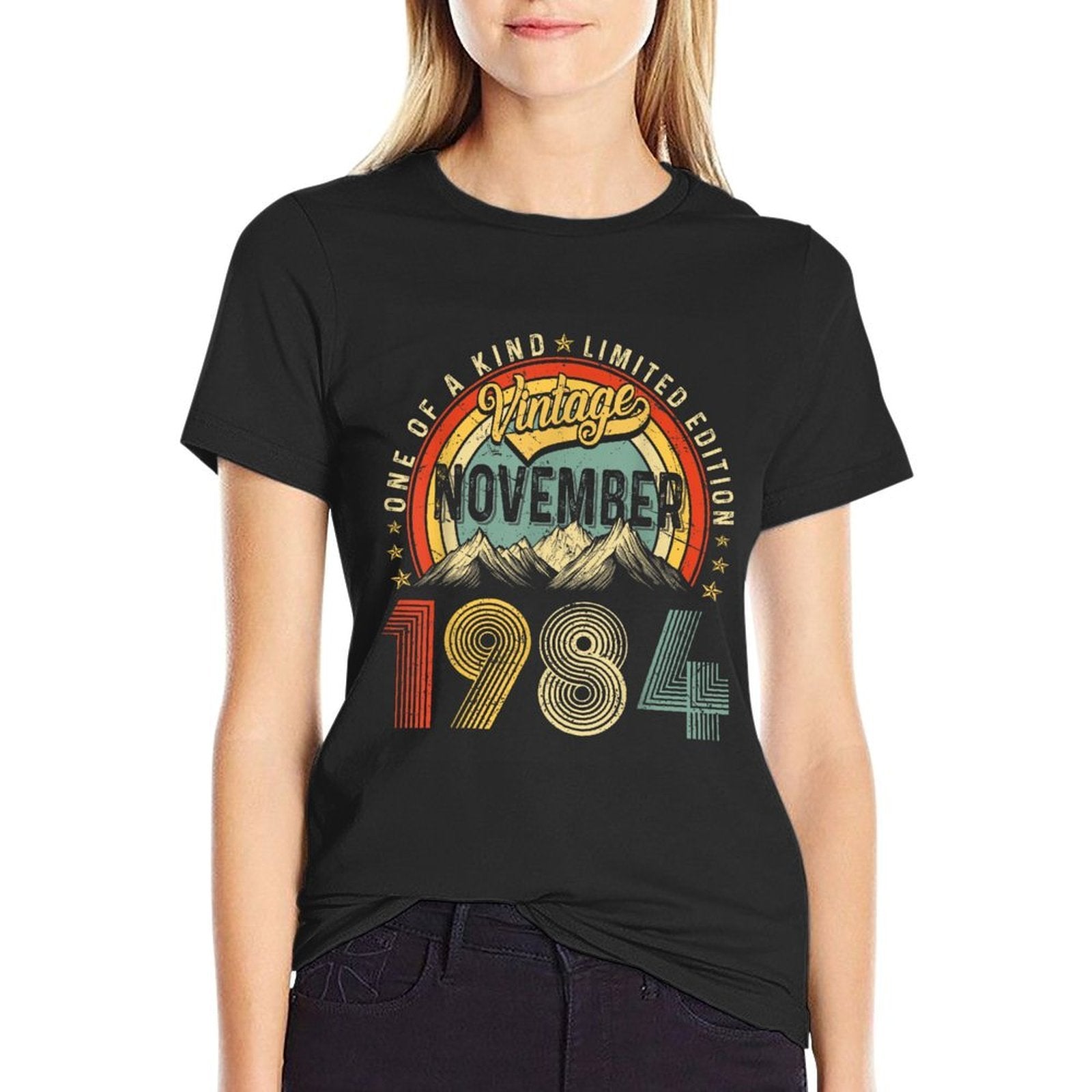 Vintage 40th Birthday Gift Vintage November 1984 Men Women  Affordable Price T-Shirt