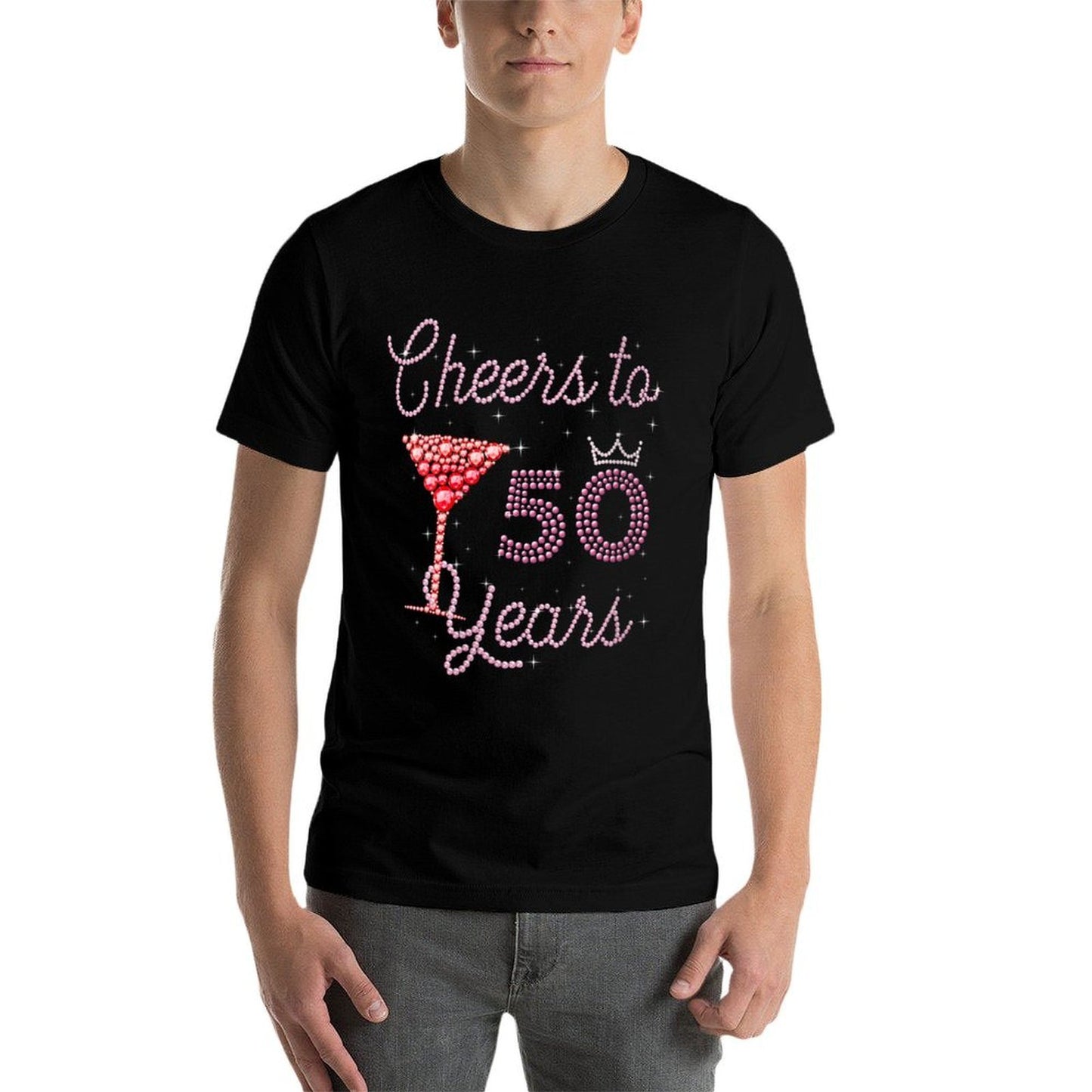 Womens Cheers To 50 Years 50th Birthday 50 Years Old Bday Breathable T-Shirt