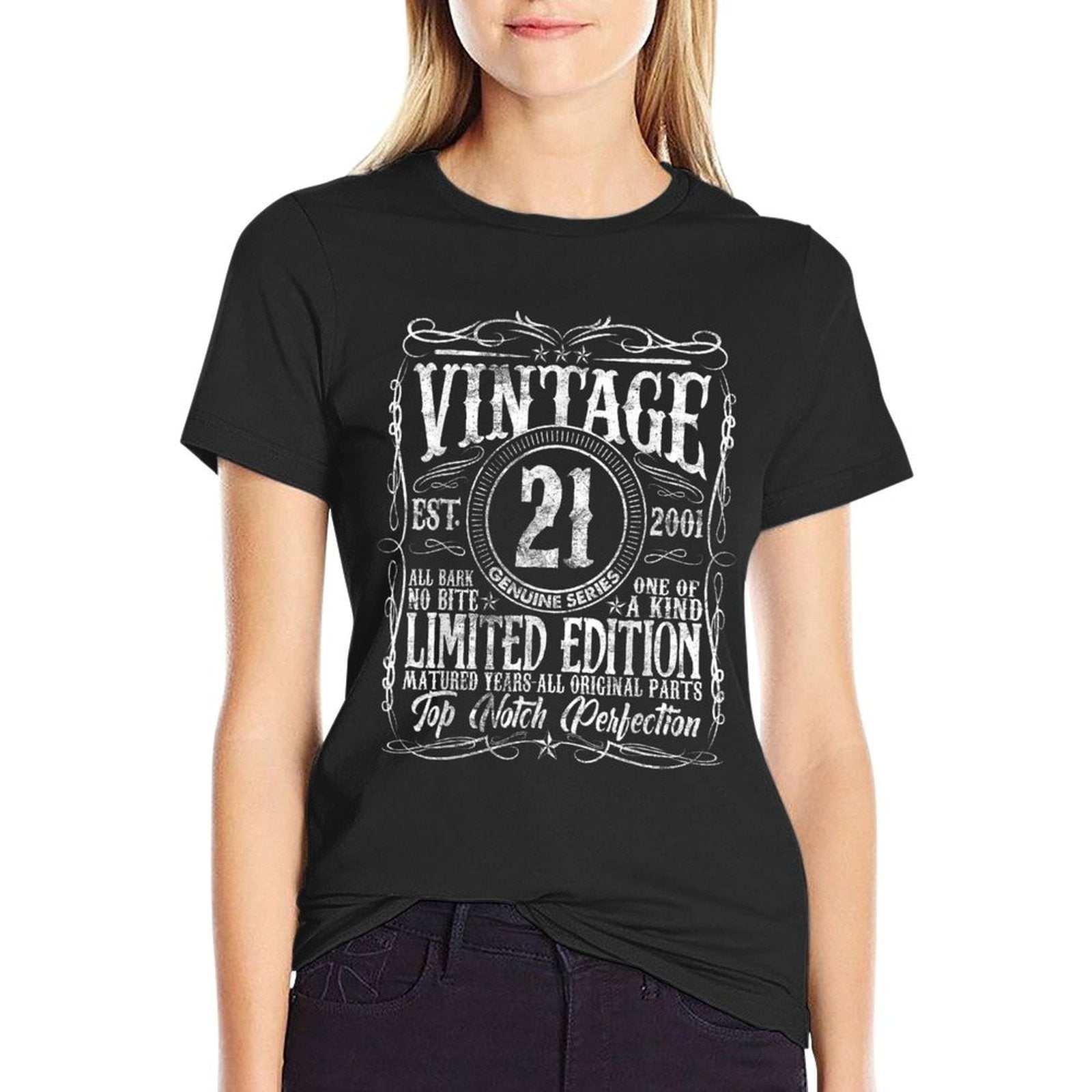 Vintage 2001 Limited Edition 2001 21 Years Old 21st Birthday  Soft T-Shirt